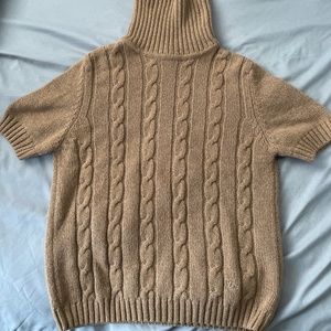 Burberry short sleeve turtleneck sweater